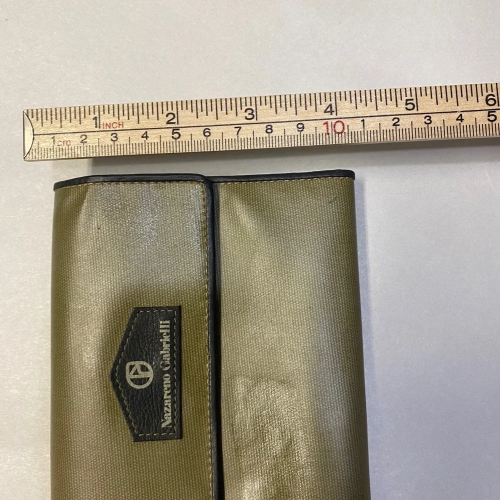Nazareno Gabrielli Men's Wallet Clasped Coin Pouch Button Closure Designer
